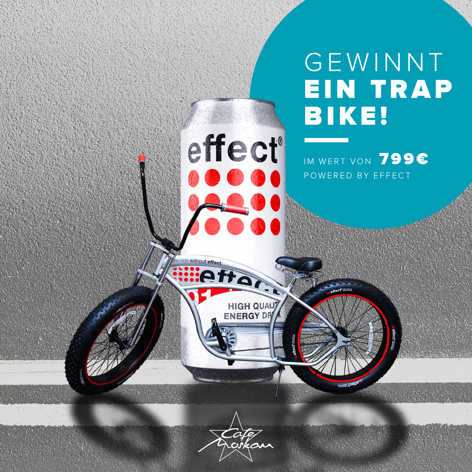 Gewinnt ein effect Trap-Bike - Prämierung  Angebote Cafe Moskau